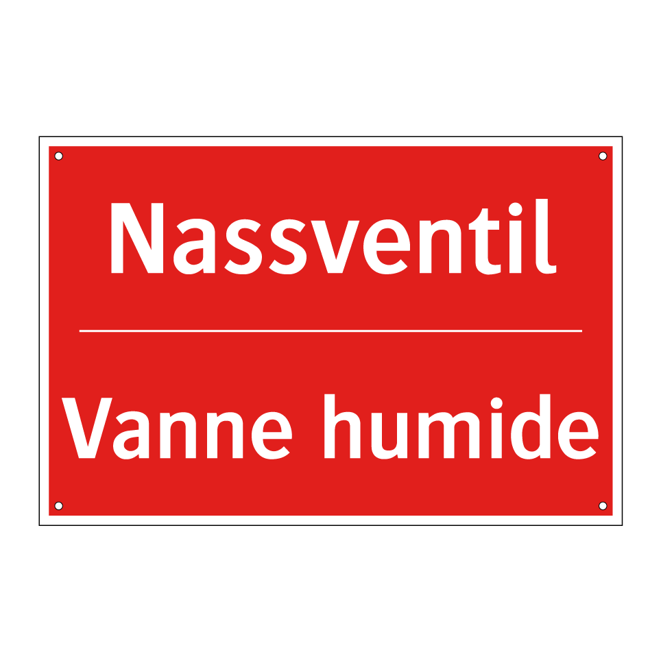 Nassventil - Vanne humide