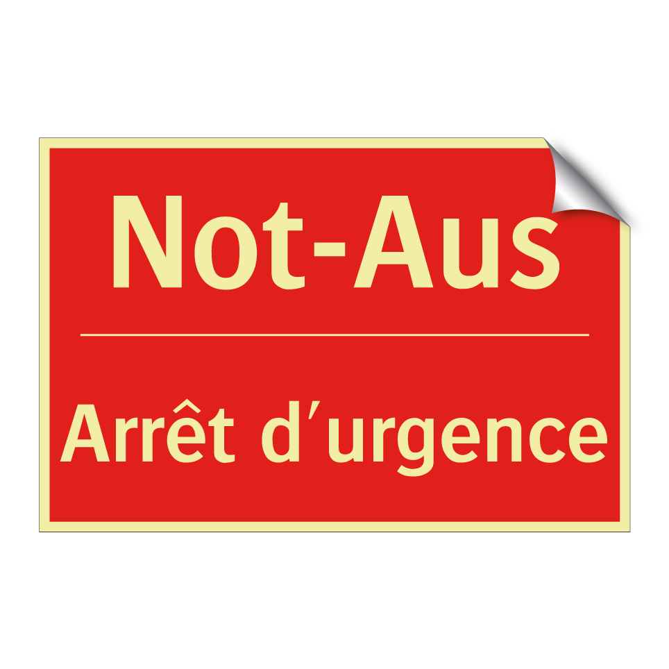 Not-Aus - Arrêt d'urgence