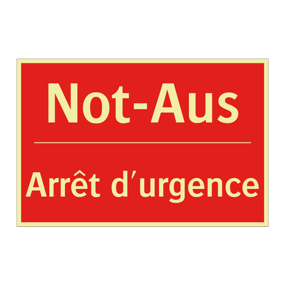 Not-Aus - Arrêt d'urgence
