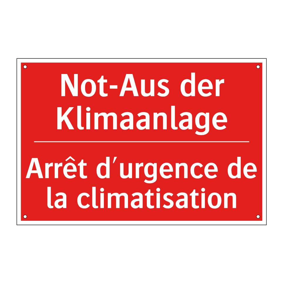 Not-Aus der Klimaanlage - Arrêt d'urgence de la climatisation /.../