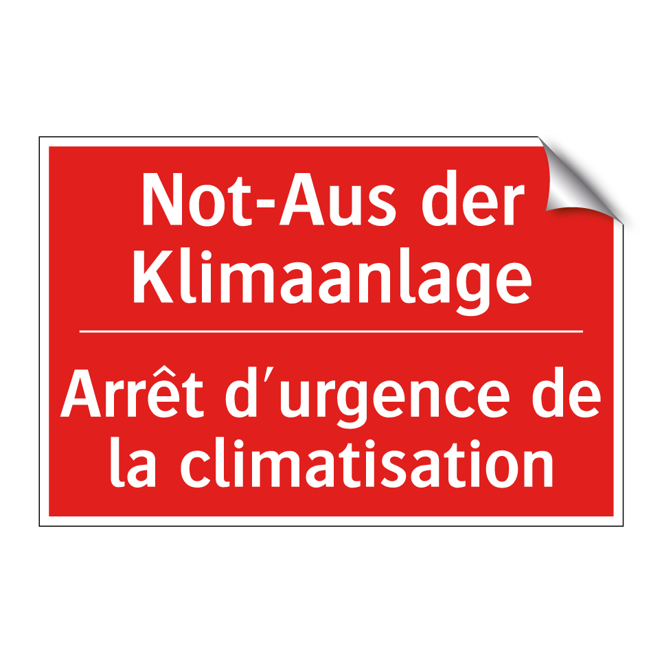 Not-Aus der Klimaanlage - Arrêt d'urgence de la climatisation /.../