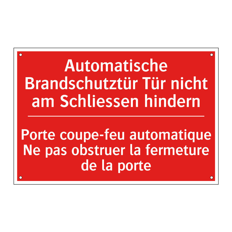 Automatische Brandschutztür Tür  /.../ - Porte coupe-feu automatique Ne  /.../