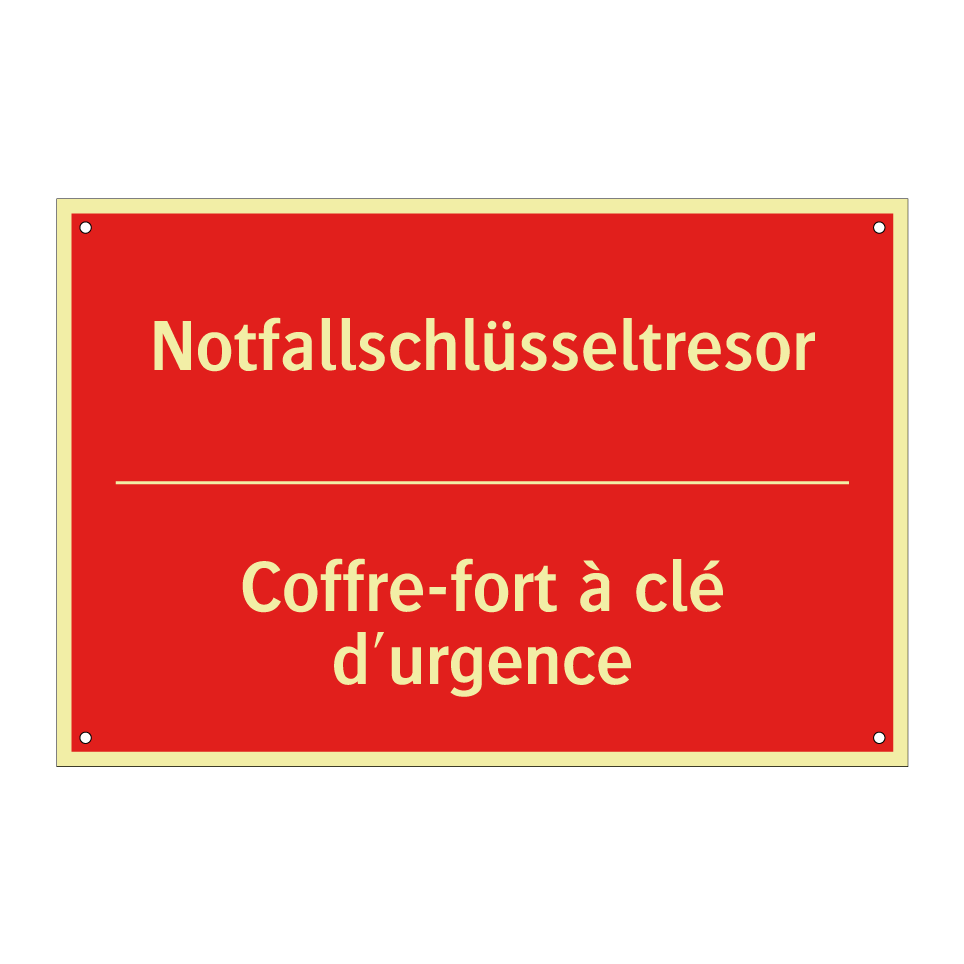 Notfallschlüsseltresor - Coffre-fort à clé d'urgence