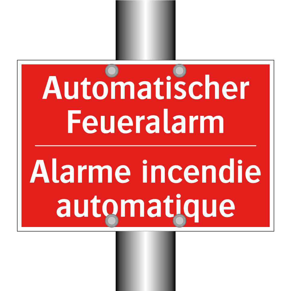 Automatischer Feueralarm - Alarme incendie automatique