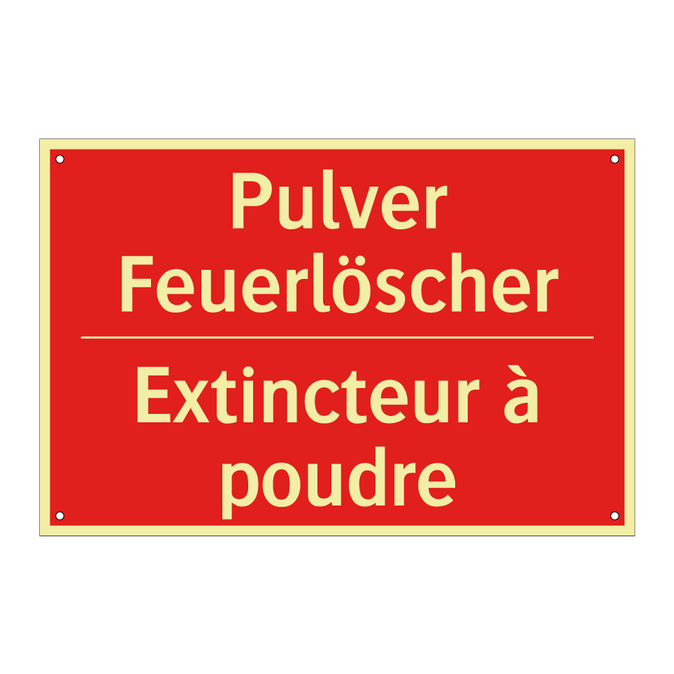 Pulver Feuerlöscher - Extincteur à poudre