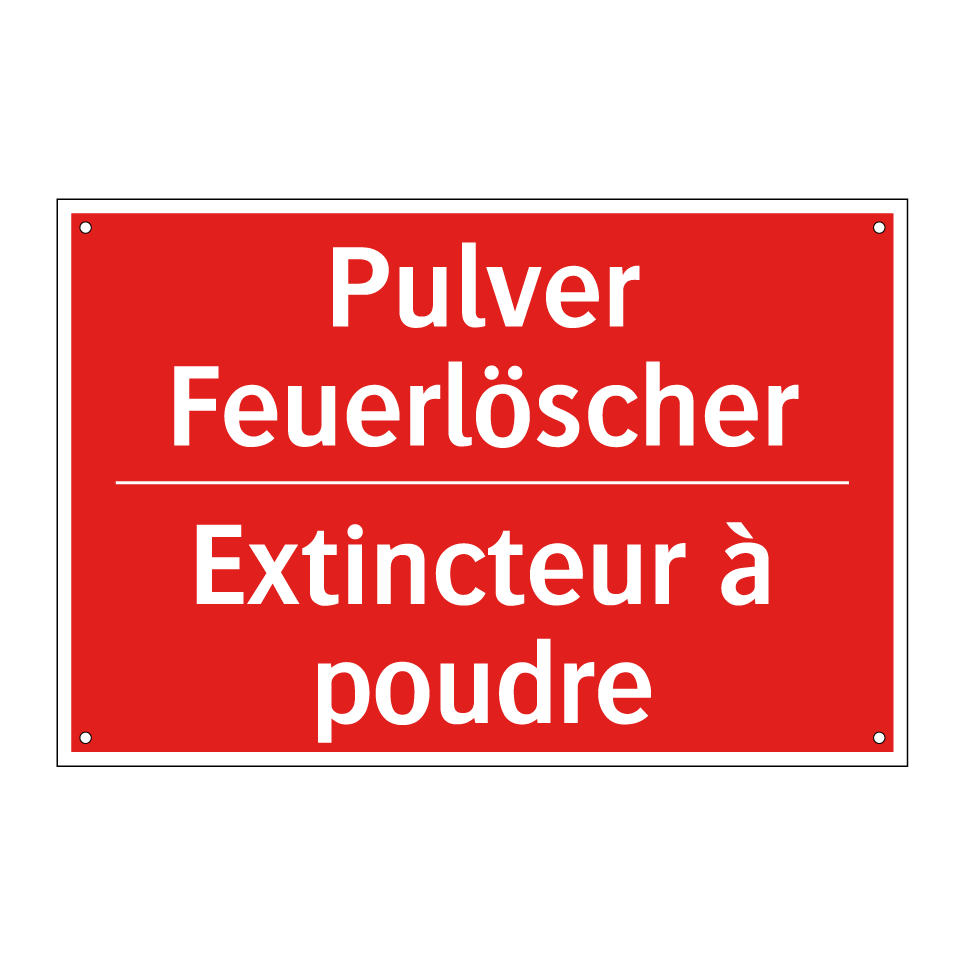 Pulver Feuerlöscher - Extincteur à poudre