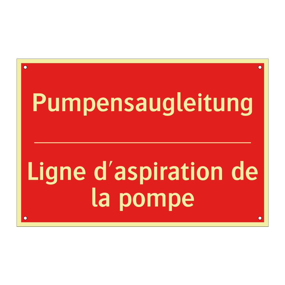 Pumpensaugleitung - Ligne d'aspiration de la pompe