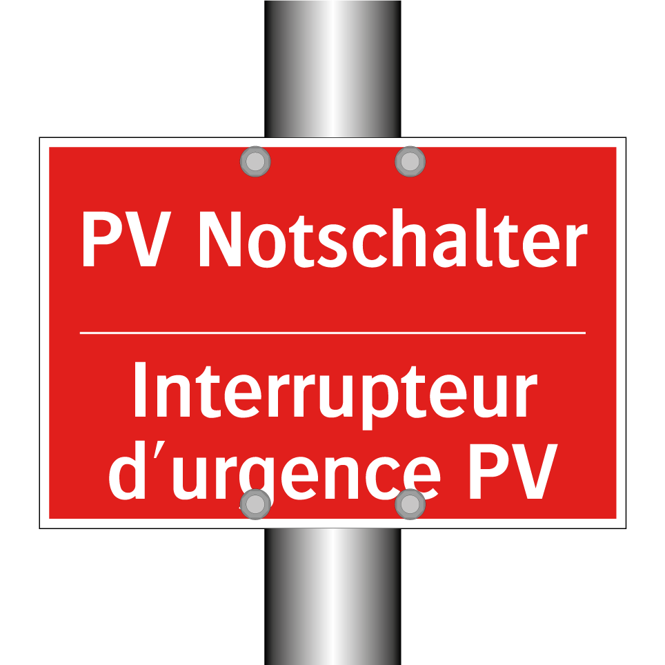 PV Notschalter - Interrupteur d'urgence PV
