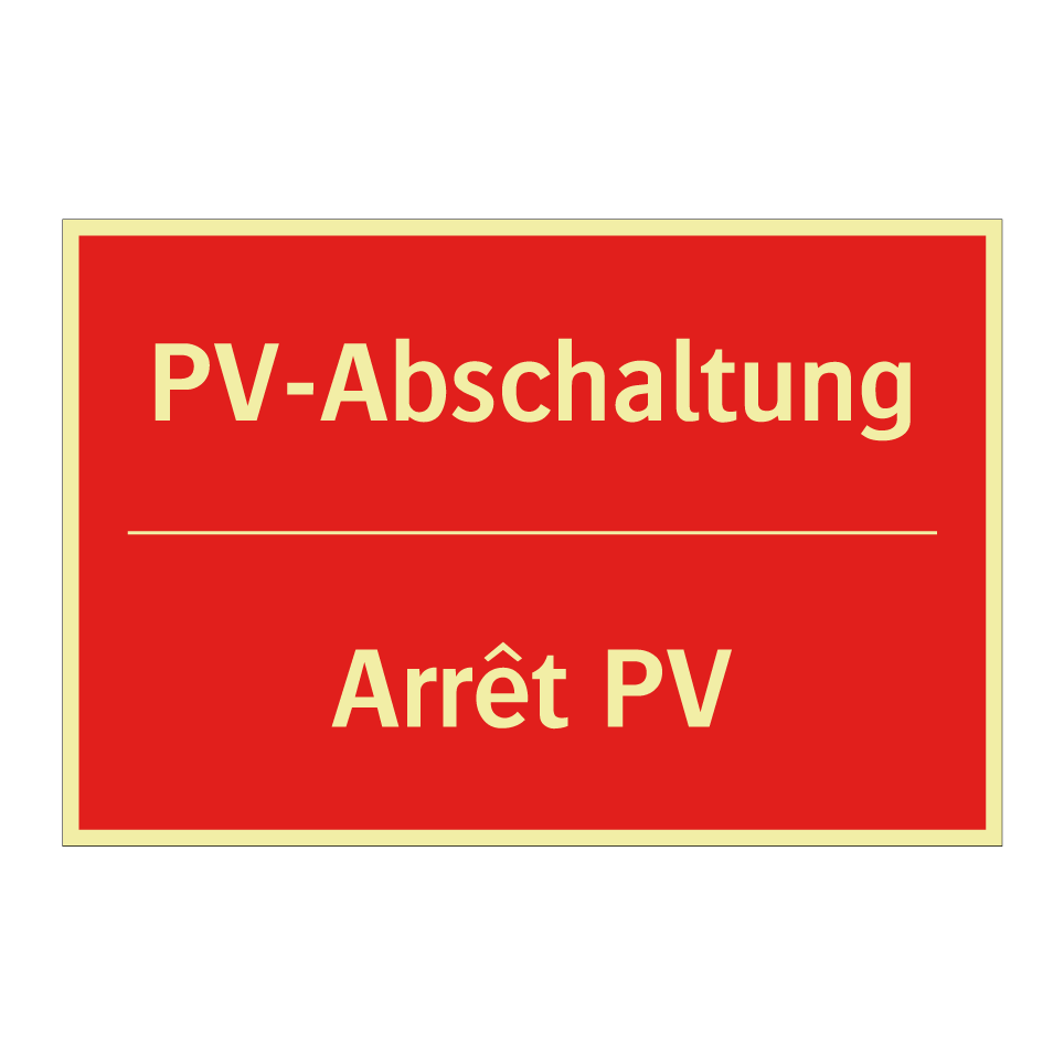 PV-Abschaltung - Arrêt PV