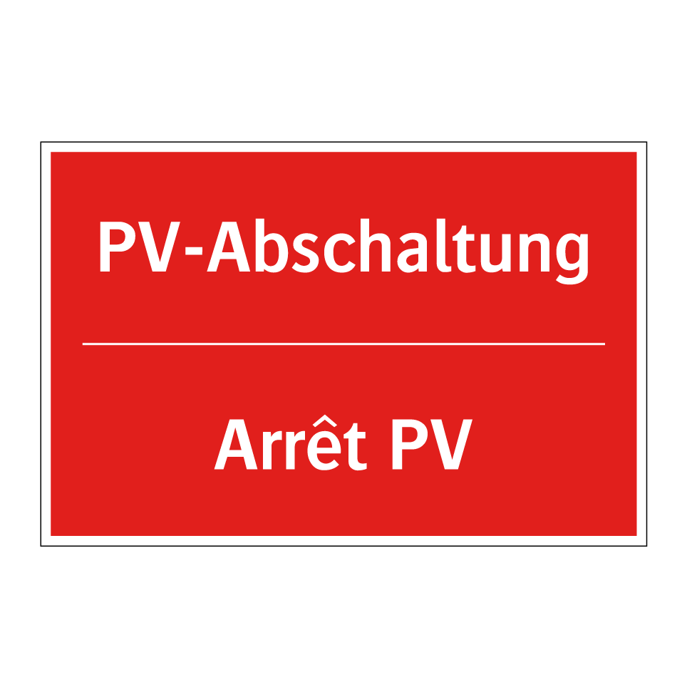 PV-Abschaltung - Arrêt PV