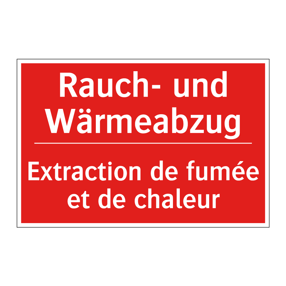 Rauch- und Wärmeabzug - Extraction de fumée et de chaleur /.../