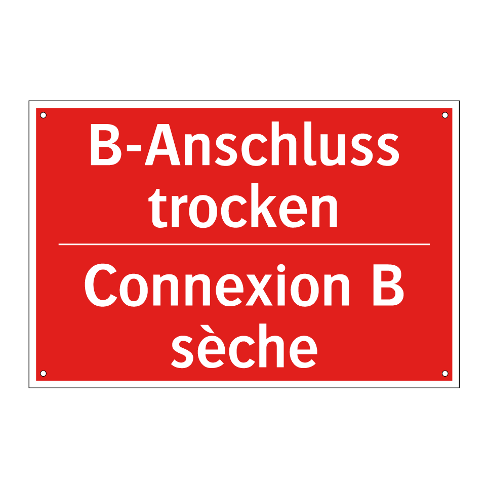 B-Anschluß trocken - Connexion B sèche