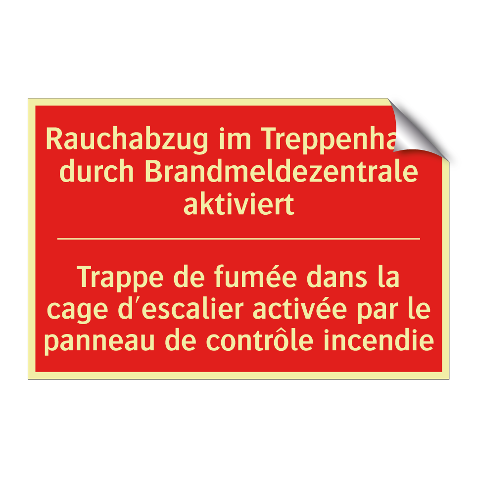 Rauchabzug im Treppenhaus durch  /.../ - Trappe de fumée dans la cage d'escalier  /.../