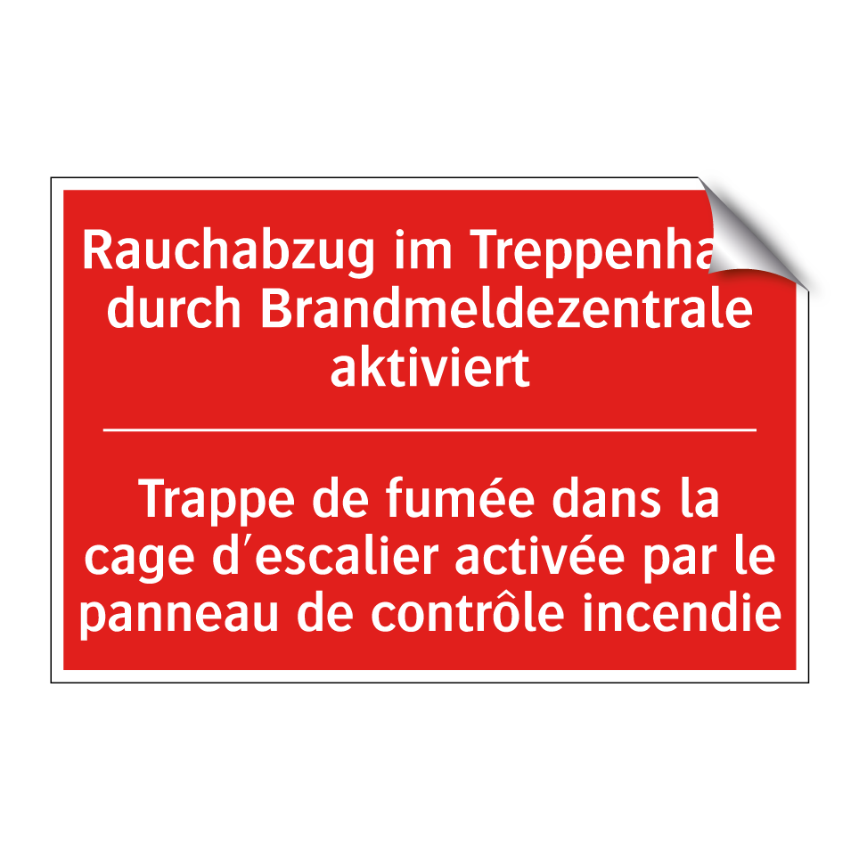 Rauchabzug im Treppenhaus durch  /.../ - Trappe de fumée dans la cage d'escalier  /.../