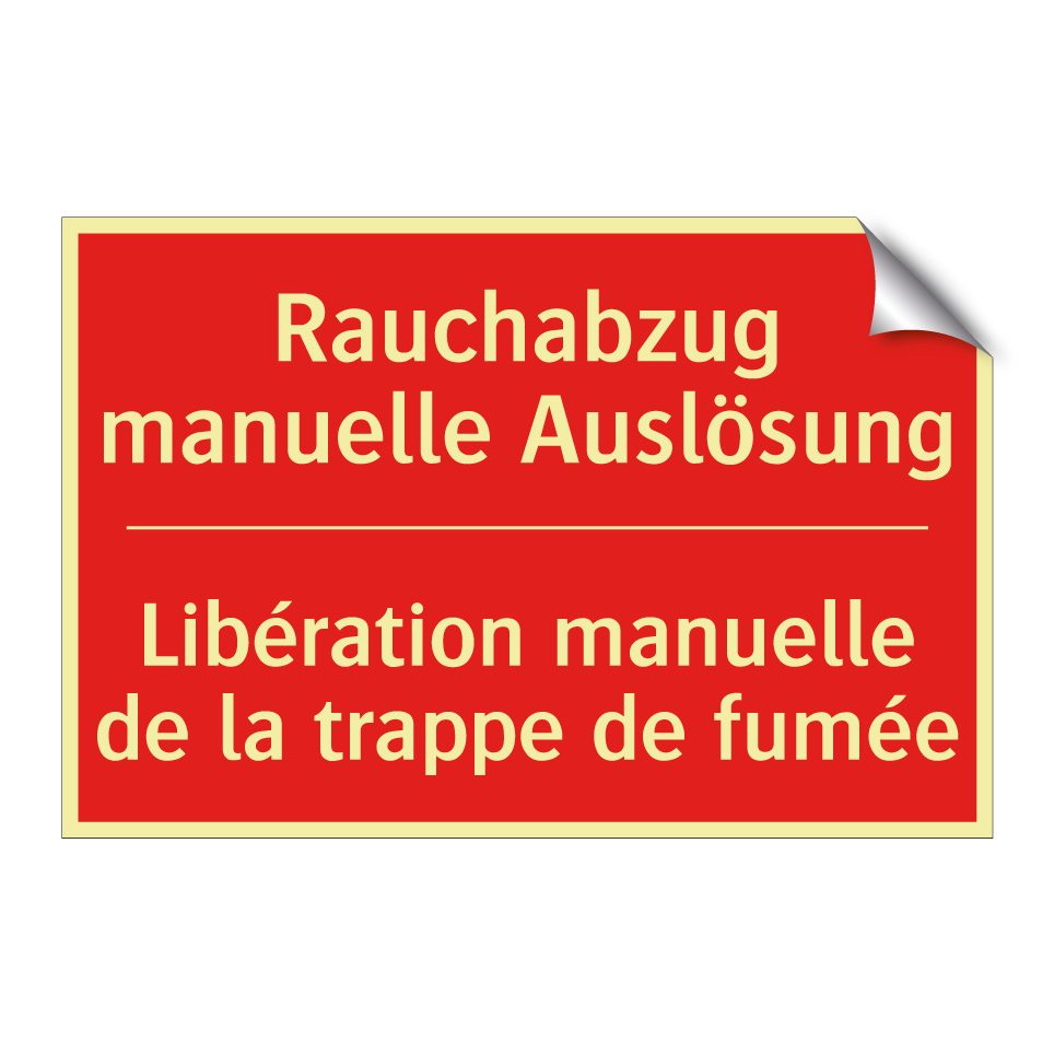 Rauchabzug manuelle Auslösung - Libération manuelle de la trappe  /.../