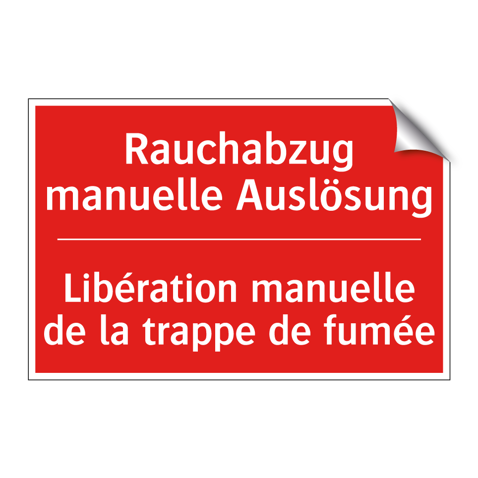 Rauchabzug manuelle Auslösung - Libération manuelle de la trappe  /.../
