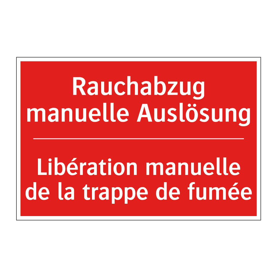 Rauchabzug manuelle Auslösung - Libération manuelle de la trappe  /.../
