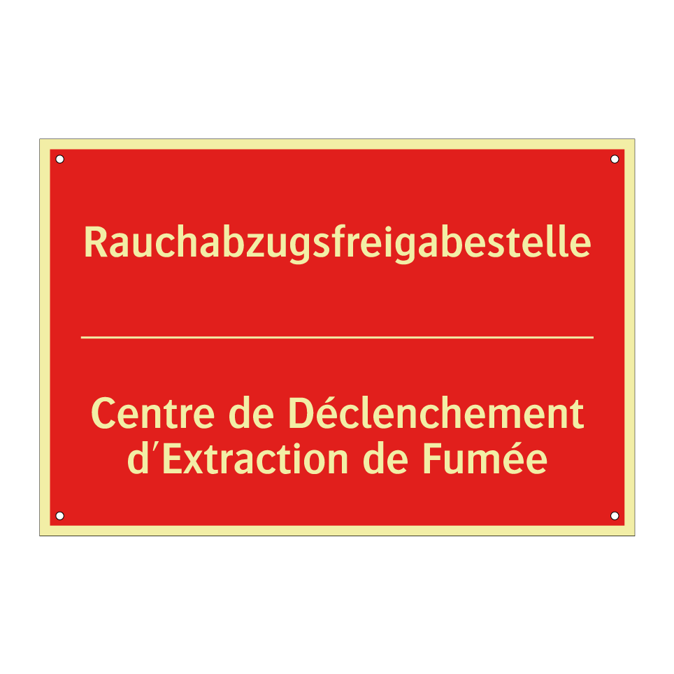 Rauchabzugsfreigabestelle - Centre de Déclenchement d'Extraction  /.../