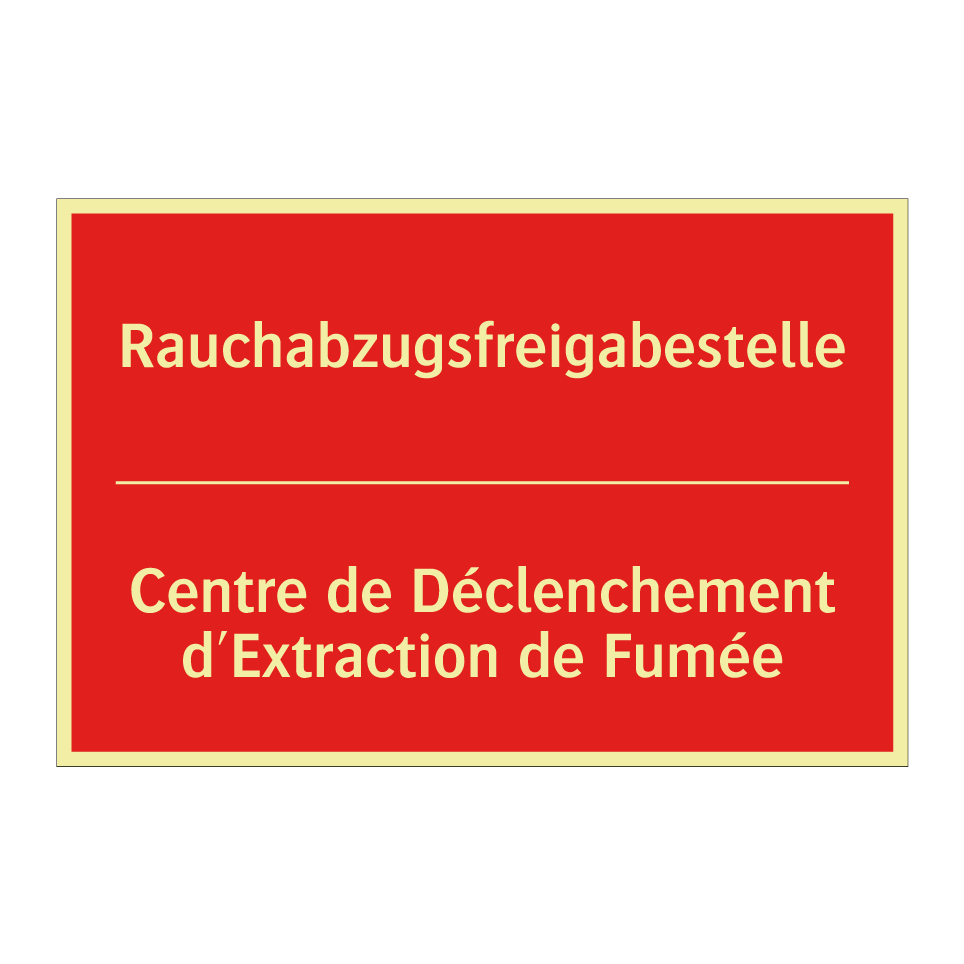Rauchabzugsfreigabestelle - Centre de Déclenchement d'Extraction  /.../