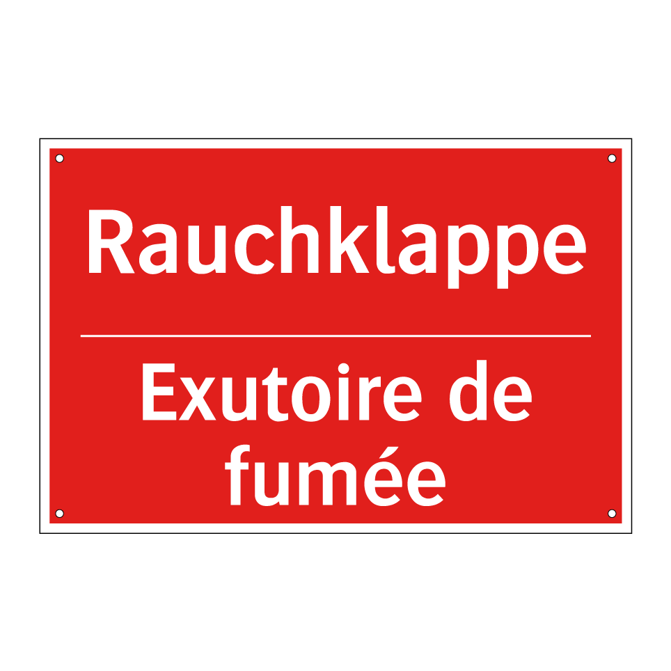 Rauchklappe - Exutoire de fumée