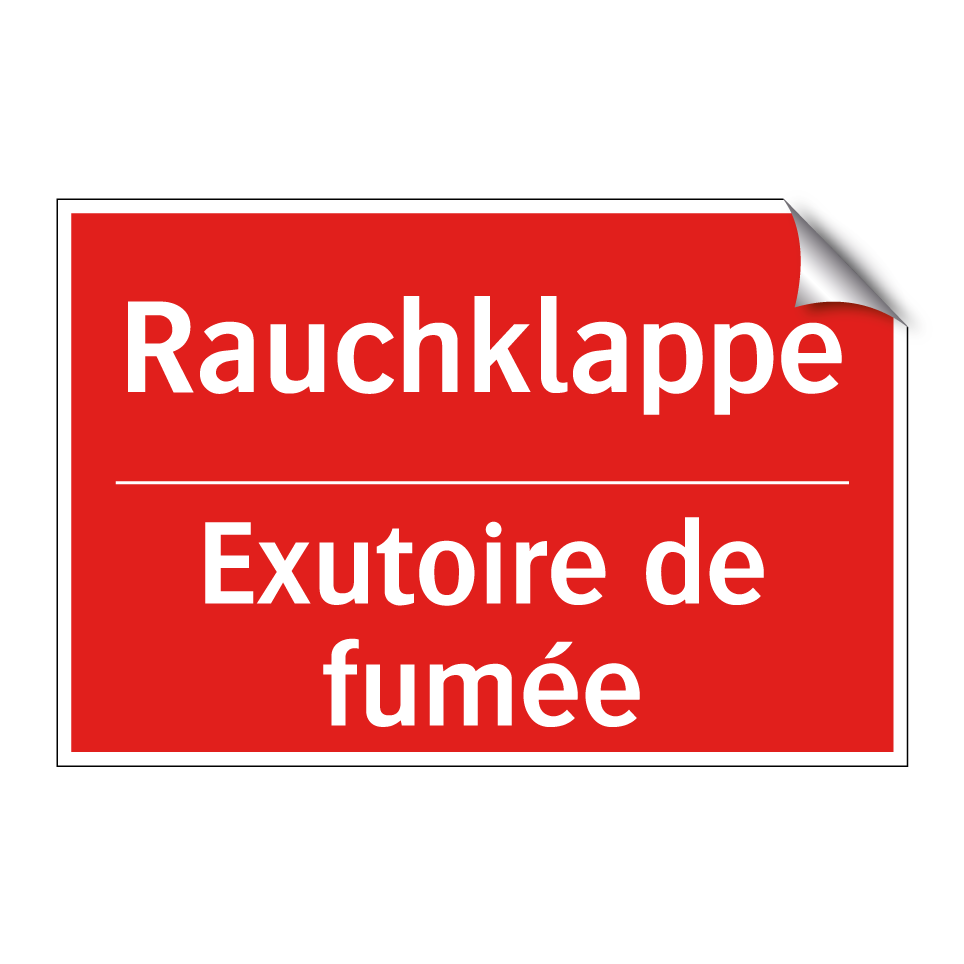 Rauchklappe - Exutoire de fumée
