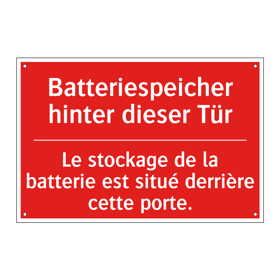 Batteriespeicher hinter dieser  /.../ - Le stockage de la batterie est  /.../