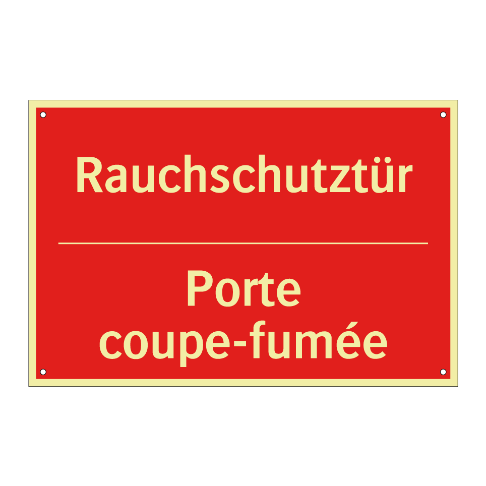 Rauchschutztür - Porte coupe-fumée