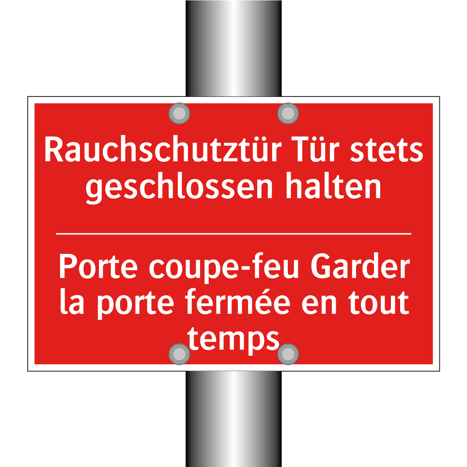 Rauchschutztür Tür stets geschlossen  /.../ - Porte coupe-feu Garder la porte  /.../