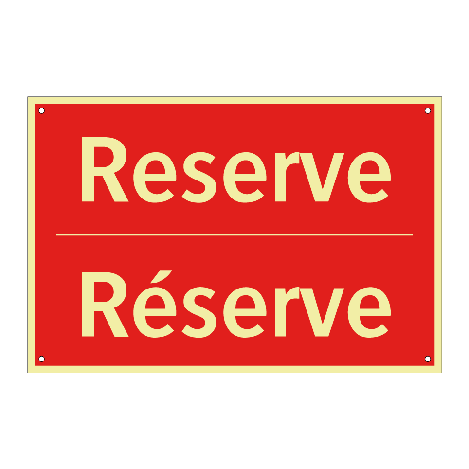 Reserve - Réserve