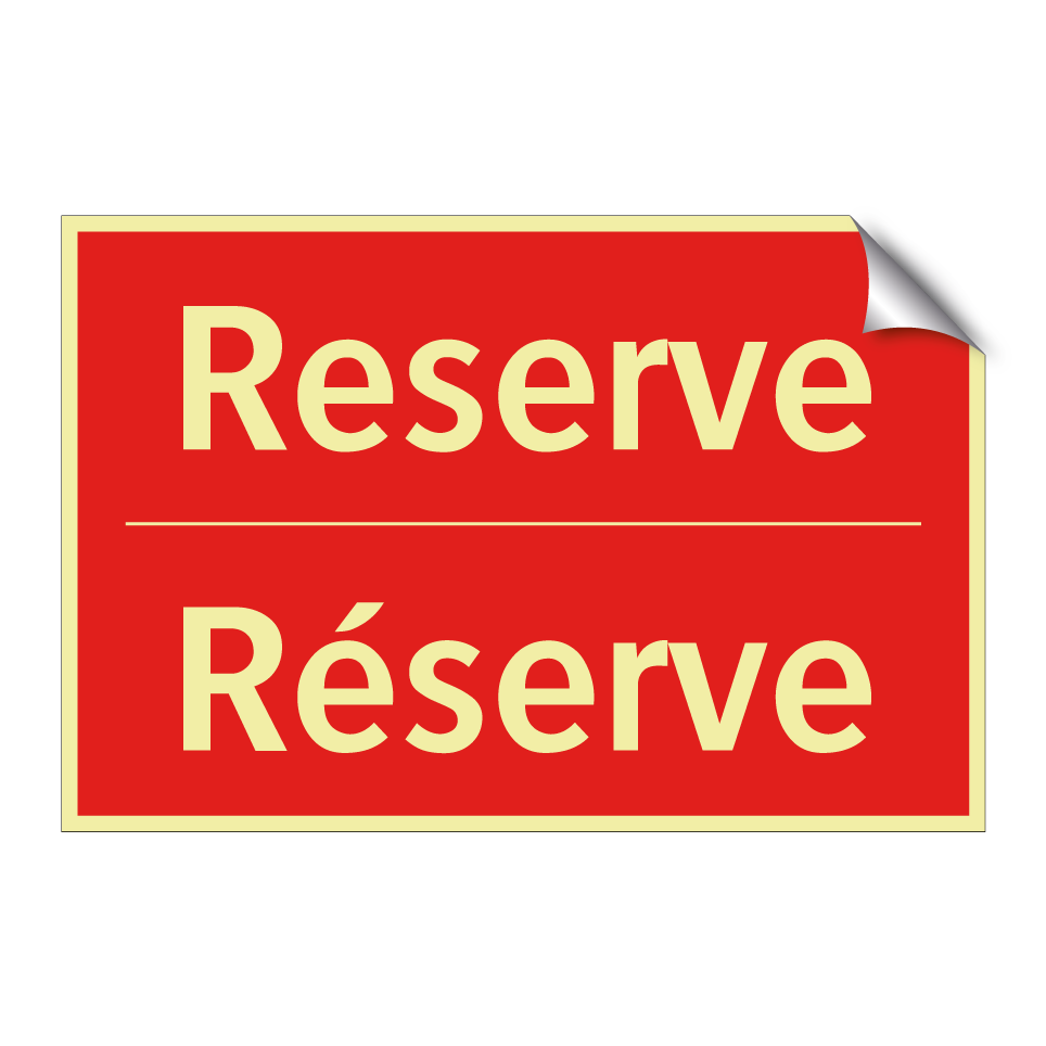 Reserve - Réserve