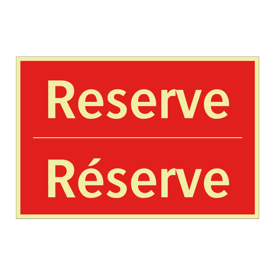Reserve - Réserve