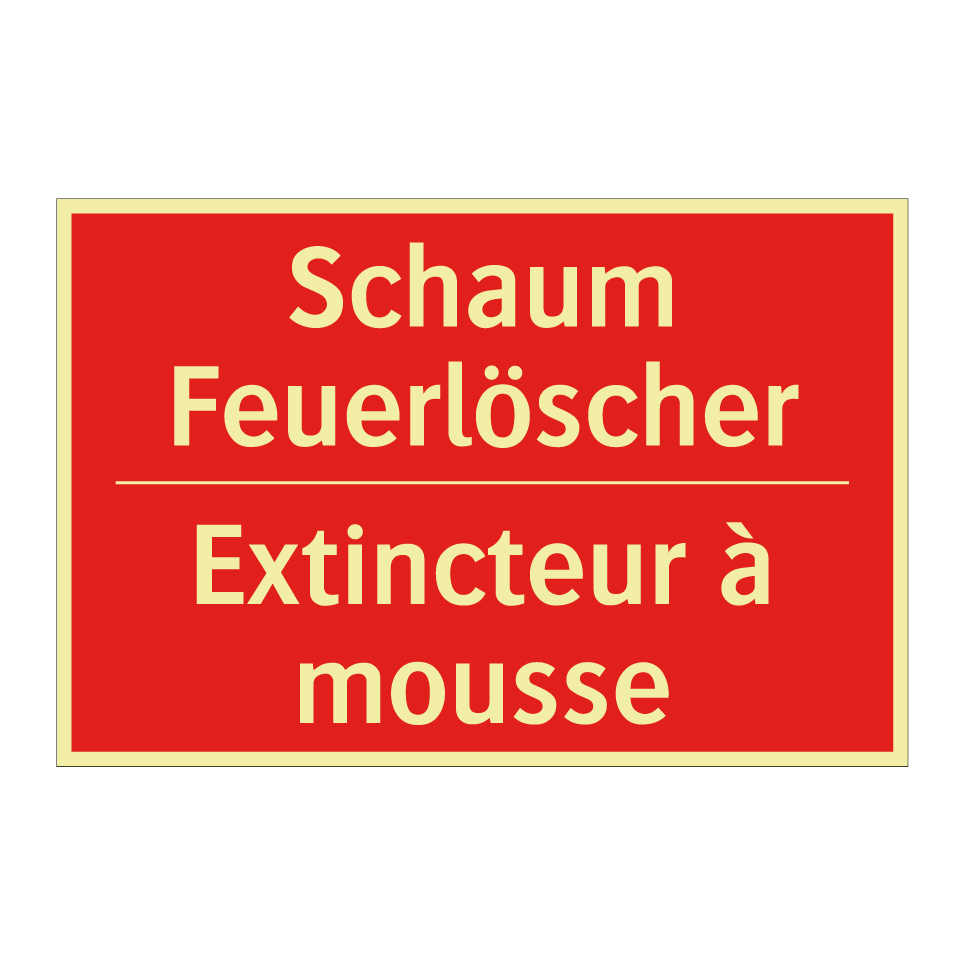 Schaum Feuerlöscher - Extincteur à mousse