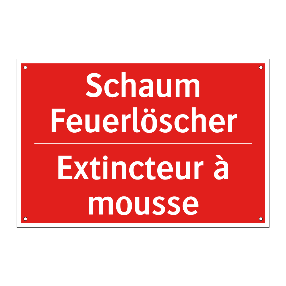 Schaum Feuerlöscher - Extincteur à mousse