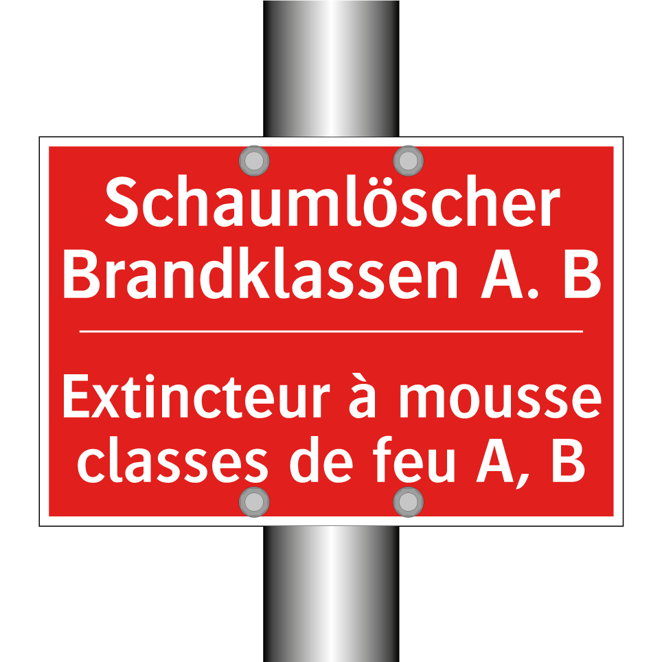 Schaumlöscher Brandklassen A.  /.../ - Extincteur à mousse classes de  /.../
