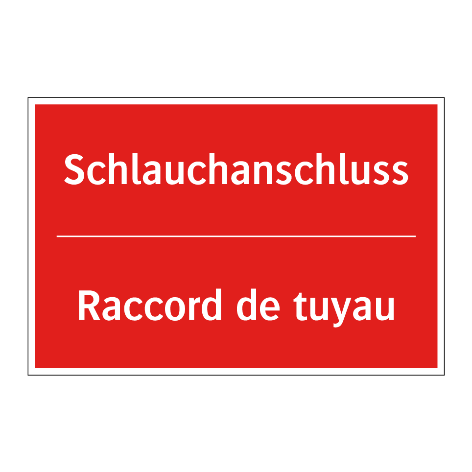 Schlauchanschluss - Raccord de tuyau
