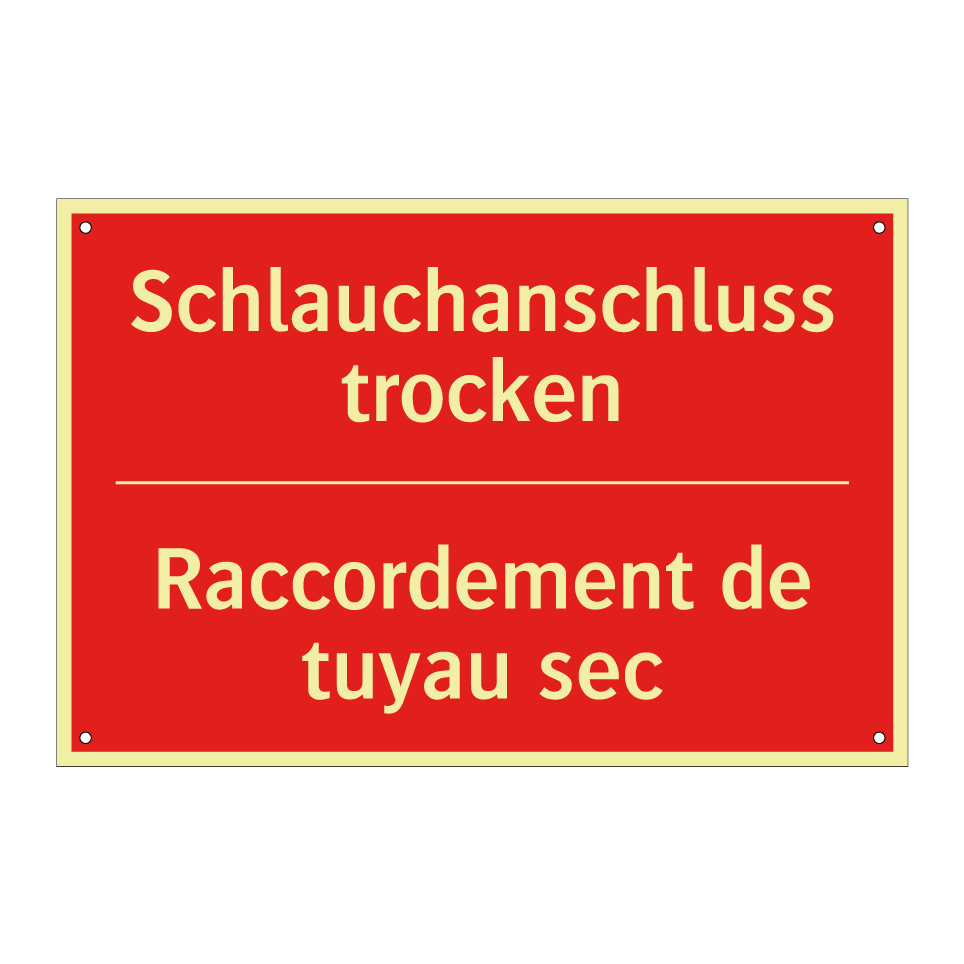 Schlauchanschluss trocken - Raccordement de tuyau sec