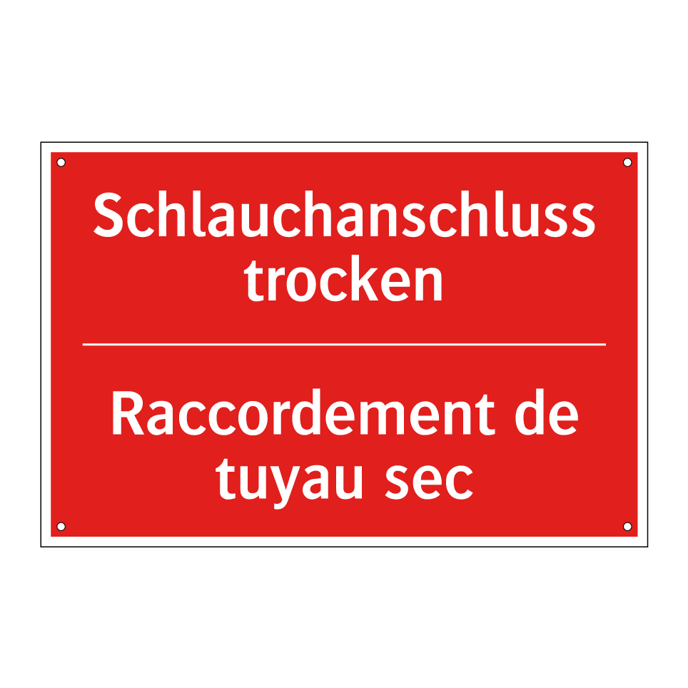 Schlauchanschluss trocken - Raccordement de tuyau sec