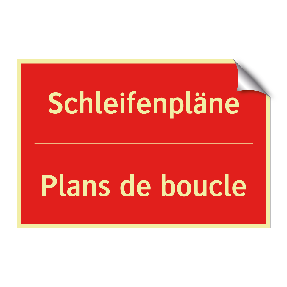 Schleifenpläne - Plans de boucle