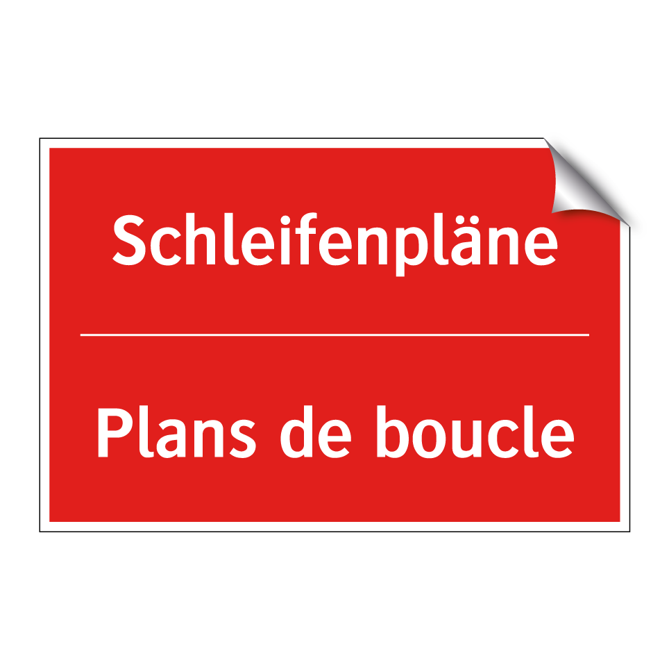 Schleifenpläne - Plans de boucle
