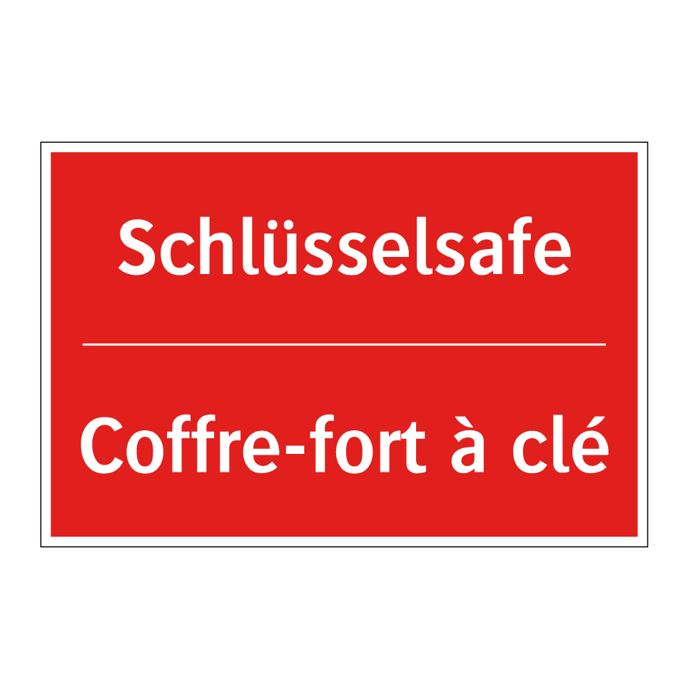 Schlüsselsafe - Coffre-fort à clé