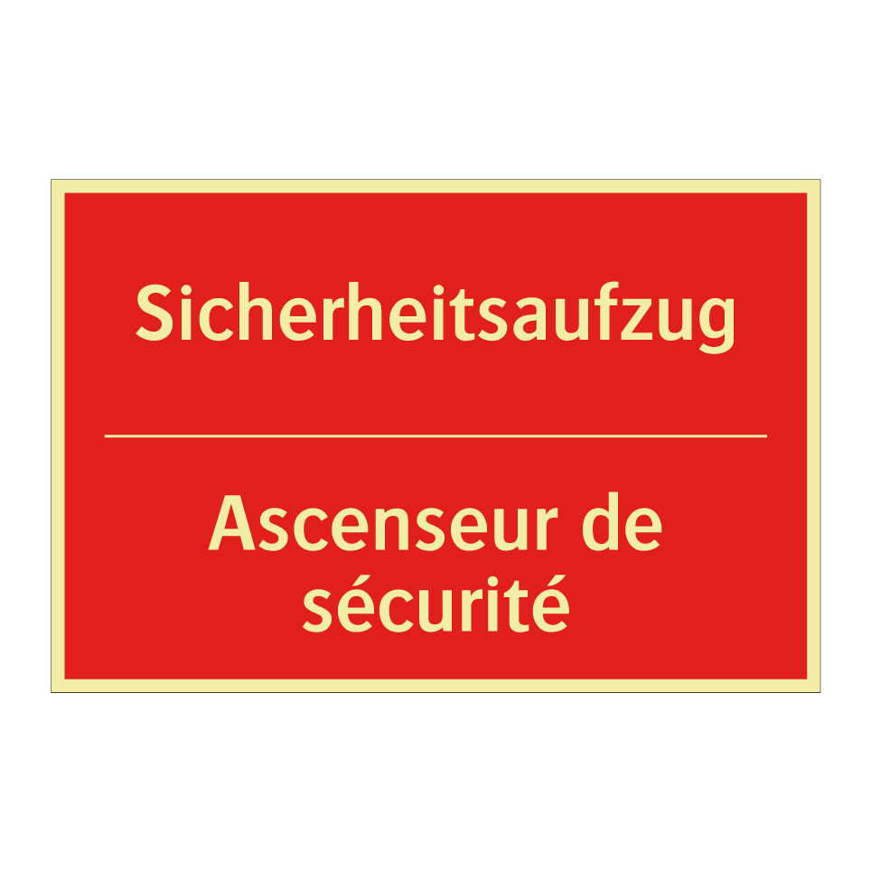 Sicherheitsaufzug - Ascenseur de sécurité
