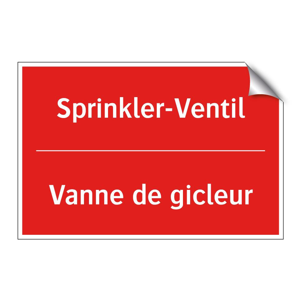 Sprinkler-Ventil - Vanne de gicleur
