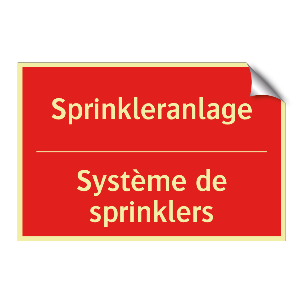 Sprinkleranlage - Système de sprinklers