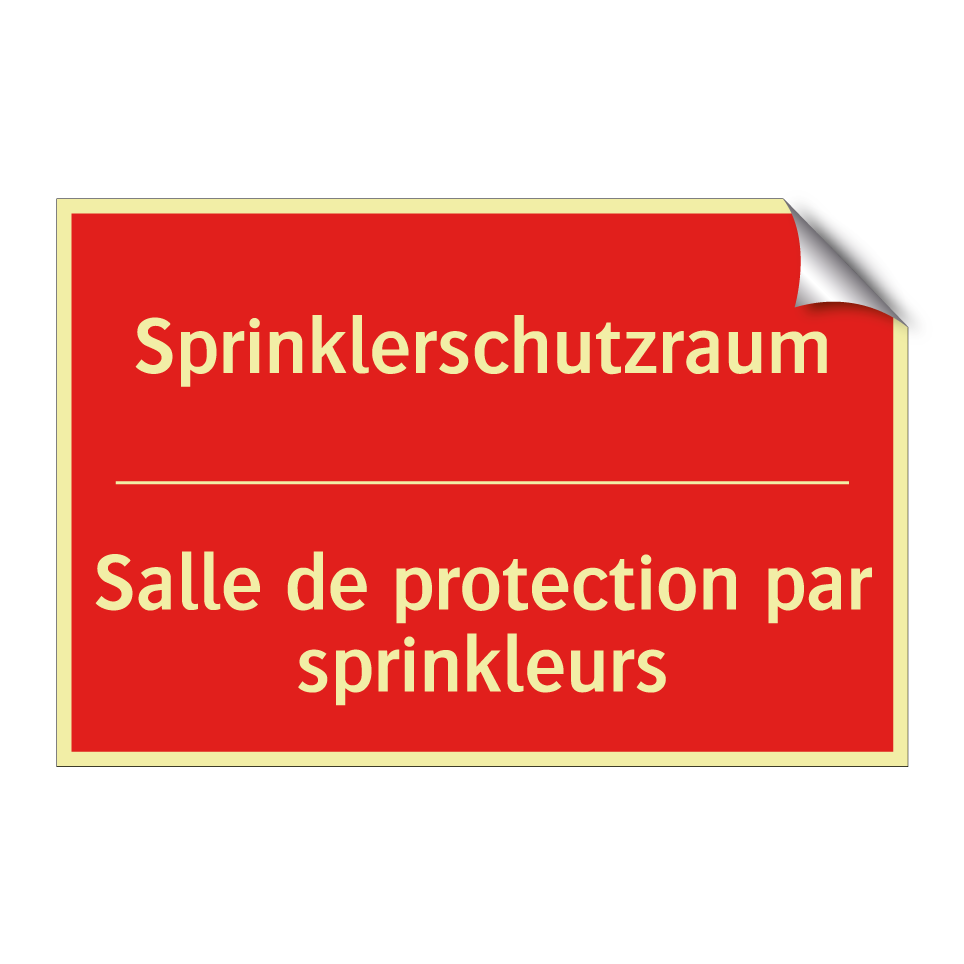 Sprinklerschutzraum - Salle de protection par sprinkleurs /.../