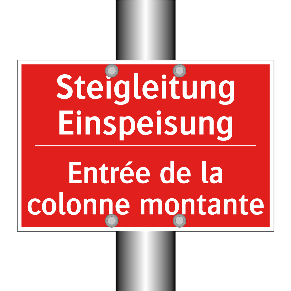 Steigleitung Einspeisung - Entrée de la colonne montante
