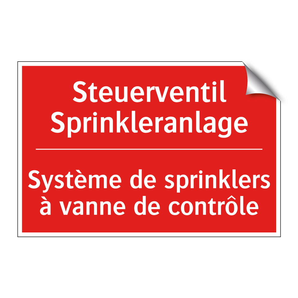 Steuerventil Sprinkleranlage - Système de sprinklers à vanne  /.../