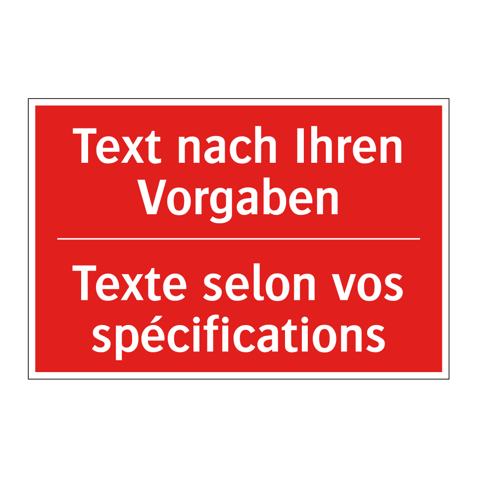 Text nach Ihren Vorgaben - Texte selon vos spécifications