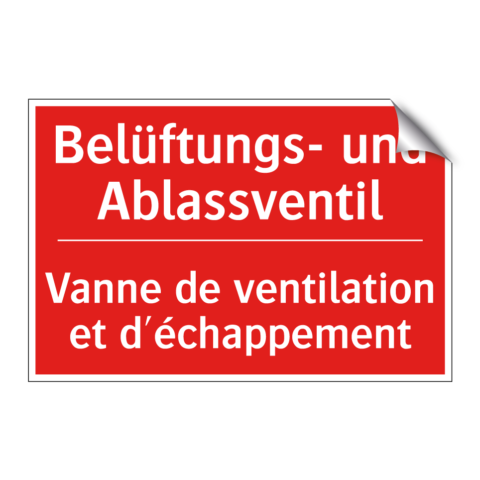 Belüftungs- und Ablassventil - Vanne de ventilation et d'échappement /.../