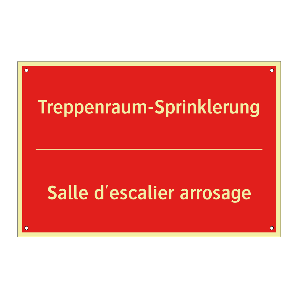 Treppenraum-Sprinklerung - Salle d'escalier arrosage