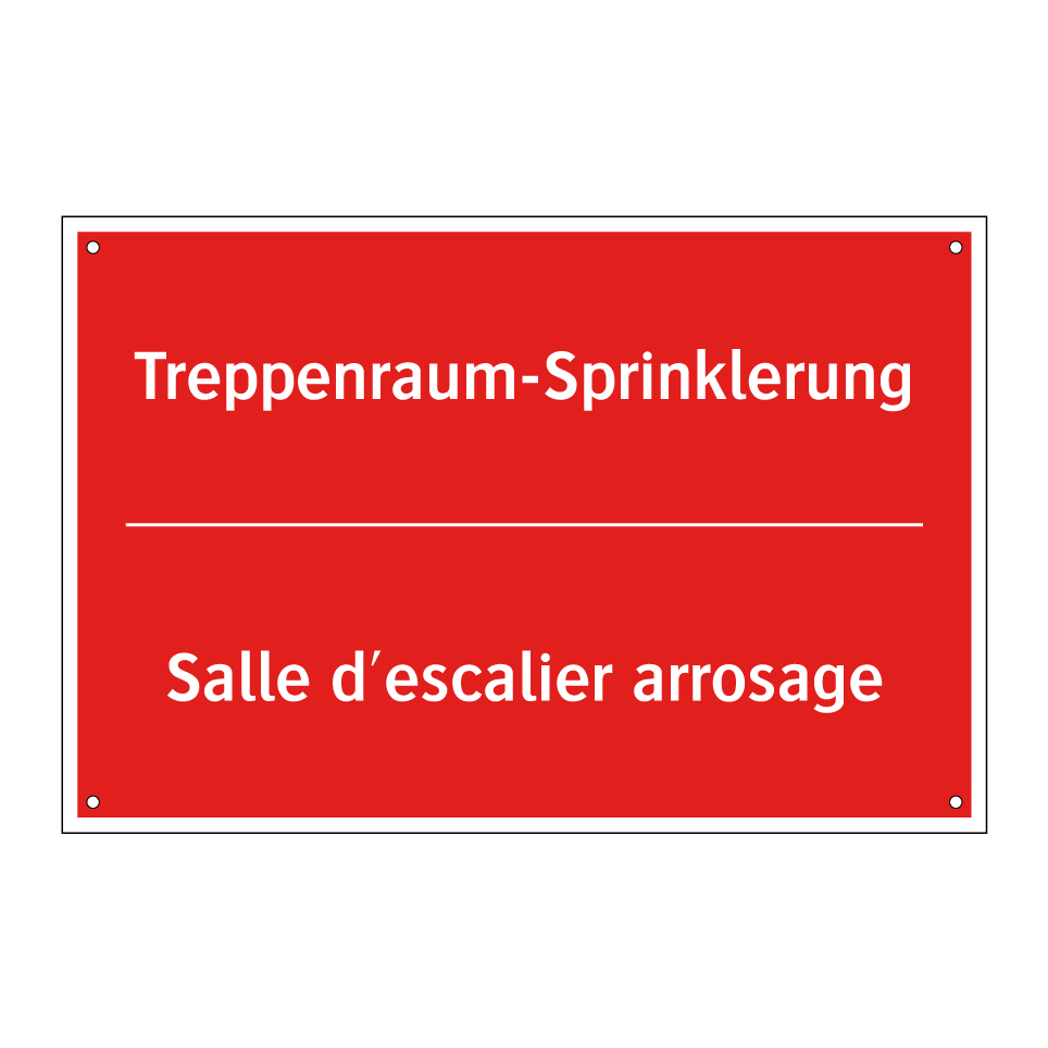 Treppenraum-Sprinklerung - Salle d'escalier arrosage